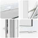 vidaXL Pinceablak RISOR 80 x 40 cm PVC és Üveg