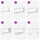 vidaXL Pinceablak RISOR 80 x 40 cm PVC és Üveg