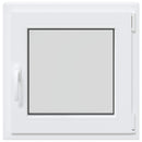 vidaXL Dönthető és forgatható pinceablak RISOR 50 x 50 cm PVC és Üveg