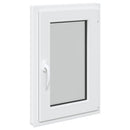 vidaXL Pinceablak RISOR 50 x 75 cm PVC és Üveg Fehér
