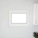 vidaXL Pinceablak RISOR 80 x 60 cm PVC és Üveg Fehér
