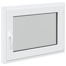 vidaXL Pinceablak RISOR 80 x 70 cm PVC és Üveg Fehér