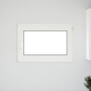 vidaXL Pinceablak RISOR 90 x 50 cm PVC és Üveg Fehér