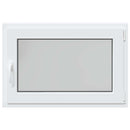 vidaXL Pinceablak RISOR 90 x 50 cm PVC és Üveg Fehér