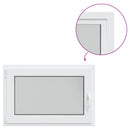 vidaXL Pinceablak RISOR 90 x 50 cm PVC és Üveg Fehér