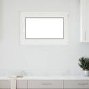 vidaXL Pinceablak RISOR 90 x 60 cm PVC és Üveg Fehér