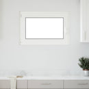 vidaXL Pinceablak RISOR 90 x 60 cm PVC és Üveg Fehér