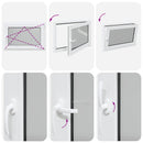 vidaXL Pinceablak RISOR 90 x 70 cm PVC és Üveg Fehér