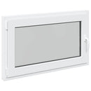 vidaXL Dönthető és forgatható pinceablak RISOR 100 x 70 cm PVC és Üveg