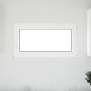 vidaXL Pinceablak RISOR 110 x 50 cm PVC és Üveg Fehér