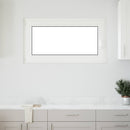 vidaXL Pinceablak RISOR 110 x 50 cm PVC és Üveg Fehér