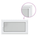 vidaXL Pinceablak RISOR 110 x 60 cm PVC és Üveg Fehér