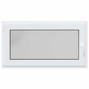 vidaXL Pinceablak RISOR 110 x 60 cm PVC és Üveg Fehér