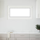 vidaXL Pinceablak RISOR 110 x 70 cm PVC és Üveg Fehér