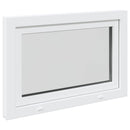 vidaXL Pinceablak RISOR 110 x 70 cm PVC és Üveg Fehér