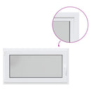 vidaXL Pinceablak RISOR 110 x 70 cm PVC és Üveg Fehér
