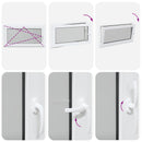 vidaXL Pinceablak RISOR 110 x 70 cm PVC és Üveg Fehér
