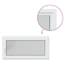 vidaXL Pinceablak RISOR 120 x 60 cm PVC és Üveg Fehér