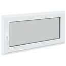 vidaXL Pinceablak RISOR 120 x 60 cm PVC és Üveg Fehér