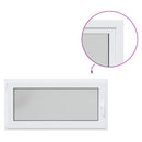 vidaXL Pinceablak RISOR 120 x 60 cm PVC és Üveg Fehér