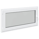 vidaXL Pinceablak RISOR 120 x 60 cm PVC és Üveg Fehér