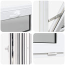 vidaXL Pinceablak RISOR 60 x 40 cm PVC és Üveg Fehér