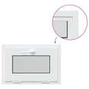 vidaXL Pinceablak RISOR 60 x 40 cm PVC és Üveg Fehér