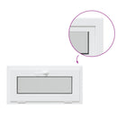 vidaXL Pinceablak RISOR 80 x 40 cm PVC és Üveg Fehér