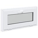 vidaXL Pinceablak RISOR 80 x 40 cm PVC és Üveg Fehér