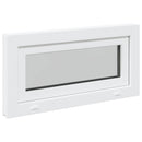 vidaXL Pinceablak RISOR 80 x 40 cm PVC és Üveg Fehér