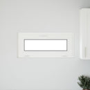 vidaXL Pinceablak RISOR 90 x 40 cm PVC és Üveg Fehér