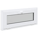 vidaXL Pinceablak RISOR 90 x 40 cm PVC és Üveg Fehér