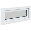 vidaXL Pinceablak RISOR 90 x 40 cm PVC és Üveg Fehér