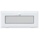 vidaXL Pinceablak RISOR 90 x 40 cm PVC és Üveg Fehér