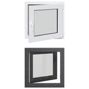vidaXL Dönthető és forgatható pinceablak RISOR 50 x 50 cm PVC és Üveg