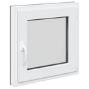 vidaXL Pinceablak RISOR 60 x 60 cm PVC és Üveg Antracitszürke