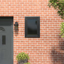 vidaXL Pinceablak RISOR 60 x 80 cm PVC és Üveg Antracitszürke