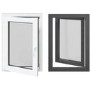 vidaXL Pinceablak RISOR 60 x 80 cm PVC és Üveg Antracitszürke
