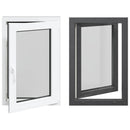 vidaXL Pinceablak RISOR 60 x 90 cm PVC és Üveg Antracitszürke
