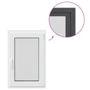 vidaXL Pinceablak RISOR 60 x 90 cm PVC és Üveg Antracitszürke