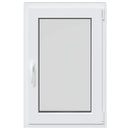 vidaXL Pinceablak RISOR 60 x 90 cm PVC és Üveg Antracitszürke