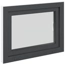 vidaXL Pinceablak RISOR 80 x 50 cm PVC és Üveg Antracitszürke
