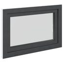 vidaXL Pinceablak RISOR 90 x 60 cm PVC és Üveg Antracitszürke