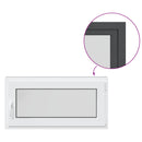 vidaXL Pinceablak RISOR 100 x 50 cm PVC és Üveg Antracitszürke