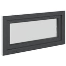 vidaXL Pinceablak RISOR 100 x 50 cm PVC és Üveg Antracitszürke