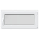 vidaXL Pinceablak RISOR 100 x 50 cm PVC és Üveg Antracitszürke