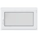 vidaXL Pinceablak RISOR 100 x 60 cm PVC és Üveg Antracitszürke
