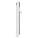 vidaXL Pinceablak RISOR 100 x 60 cm PVC és Üveg Antracitszürke