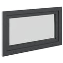 vidaXL Pinceablak RISOR 100 x 70 cm PVC és Üveg Antracitszürke