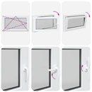 vidaXL Pinceablak RISOR 100 x 70 cm PVC és Üveg Antracitszürke